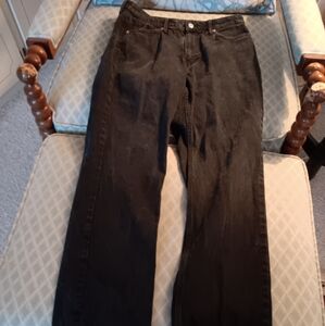 H & M  Black Straight leg jeans Size 10